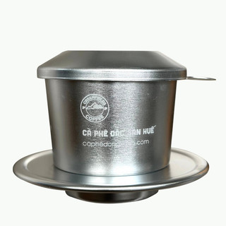 Phin nhôm pha cà phê màu bạc mạ màu anode cao cấp cà phê đồng xanh