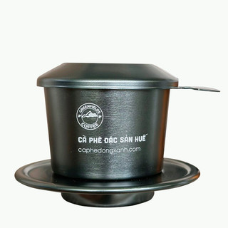 Phin nhôm pha cà phê màu xám mạ màu anode cao cấp cà phê đồng xanh