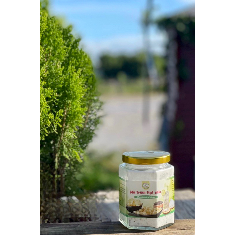 Mủ Trôm Hạt Chia cao cấp uống liền tiện dụng Hũ 200gr