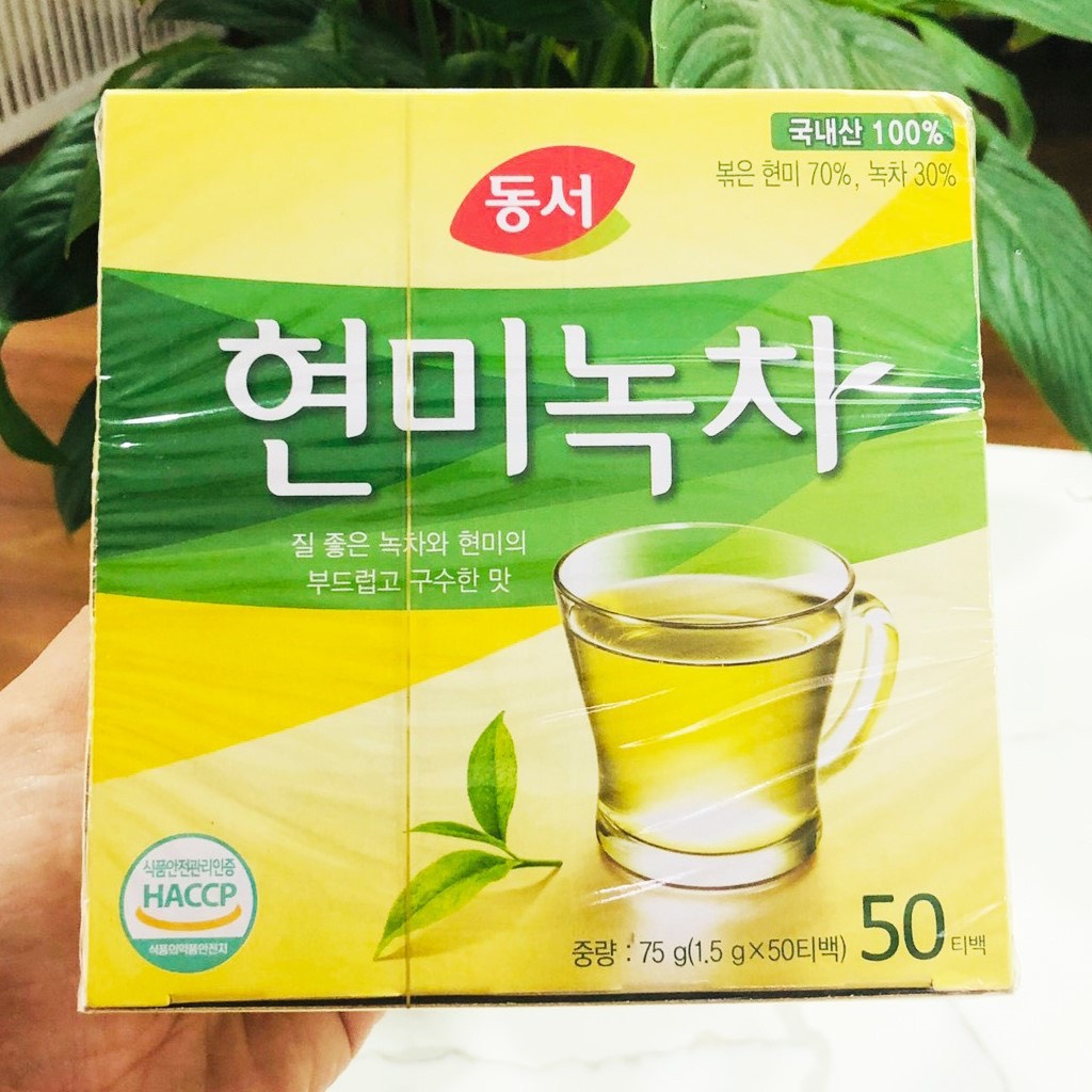 Trà Xanh Gạo Lứt Dongsuh Hàn Quốc 37.5g, 75g - 동서)현미녹차