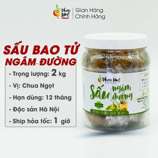 Sấu bao tử ngâm đường Phan Huệ hộp 2Kg đặc Sản Hà Nội
