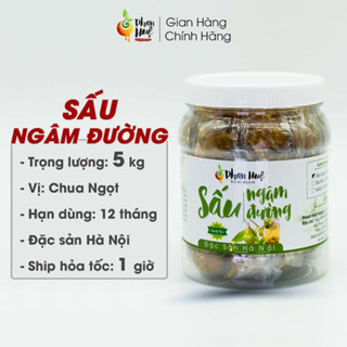  Sấu ngâm đường chua ngọt Hà Nội Phan Huệ hộp 5Lít đặc sản Hà Nội 