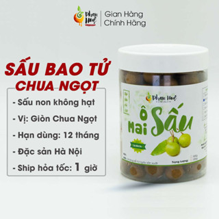 Ô mai xí muội sấu bao tử giòn chua ngọt Phan Huệ 100g 300g 500g sấu non miền Bắc chọn lọc đặc sản Hà Nội