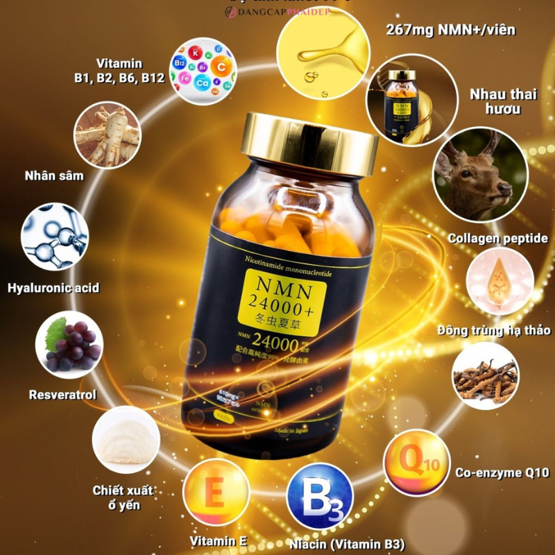 Viên uống NMN 24000+ Tochukasou tăng cường sức khỏe