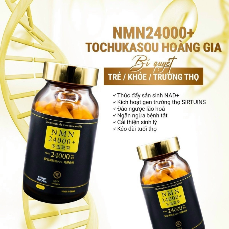 Viên uống NMN 24000+ Tochukasou tăng cường sức khỏe