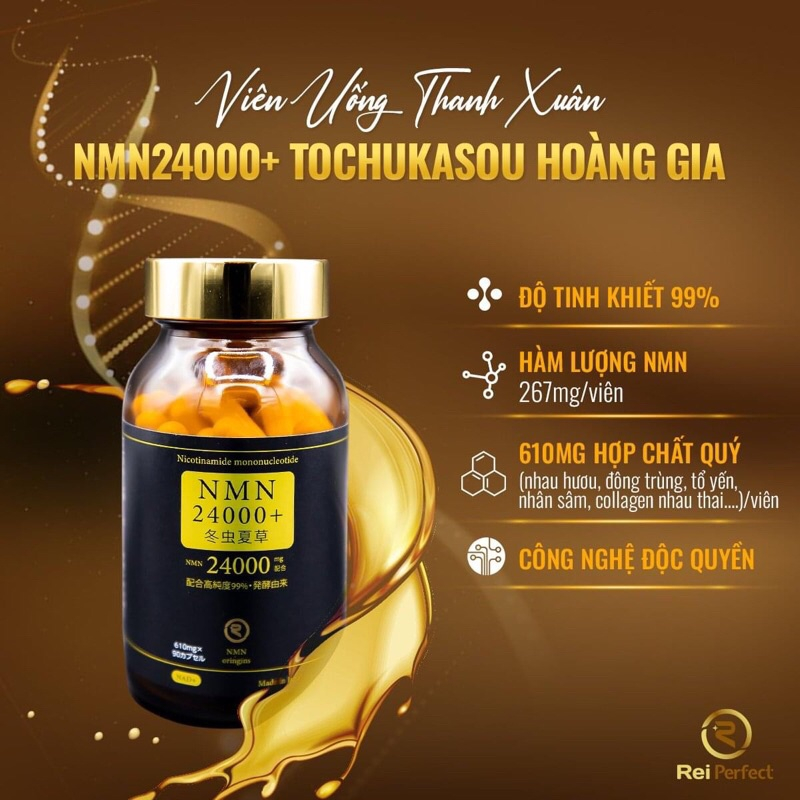 Viên uống NMN 24000+ Tochukasou tăng cường sức khỏe