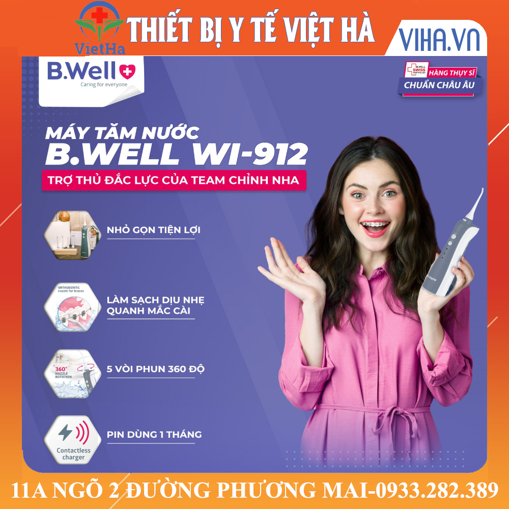 MÁY TĂM NƯỚC CẦM TAY BWELL SẢN XUẤT TẠI THỤY SỸ - B.WELL WI-912 BẢO HÀNH CHĨNH HÃNG 2 NĂM