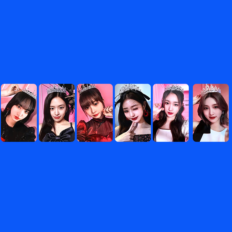 Lomo bo góc IVE hộp thẻ hình 32 tấm