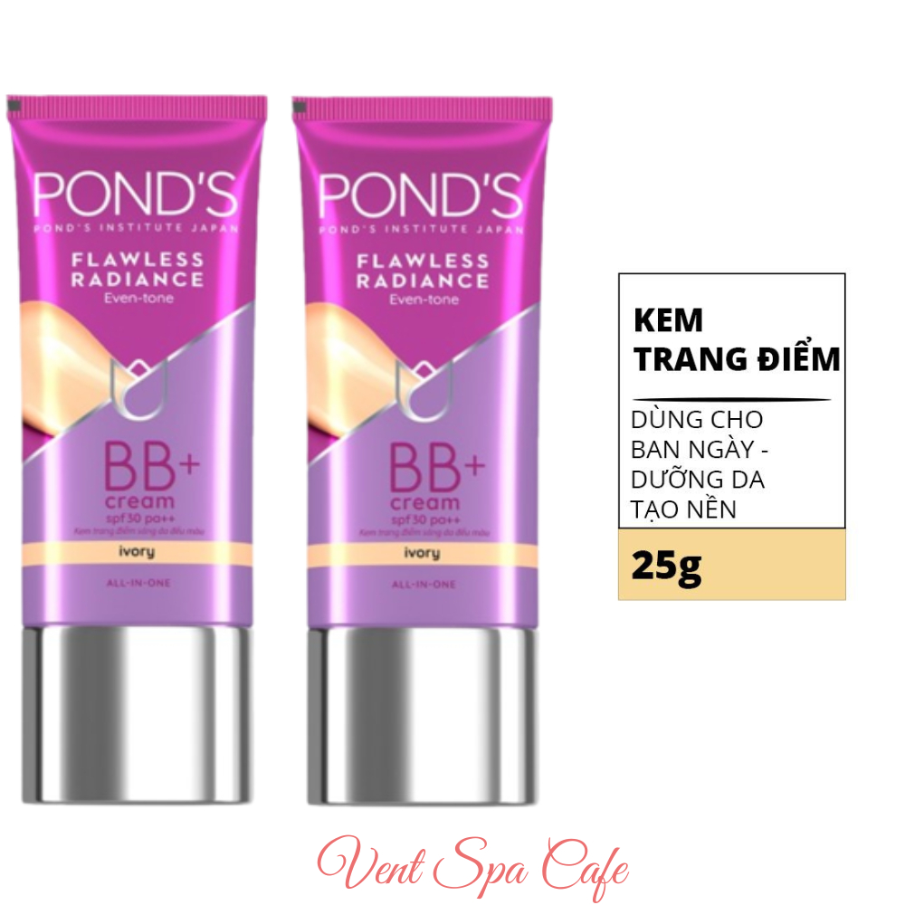 Kem che khuyết điểm PONDS Flawless Radiance kem trang điểm Derma+ BB Cream SPF30/PA++ 25g