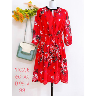 Đầm hoa, hở lưng, bigsize, freesize, new 97%, #2hand