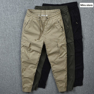 Quần Jogger Kaki Nam Basicbro Kiểu Túi Hộp Dáng Dài Thiết Kế Lưng Thun Khỏe Khoắn Năng Động