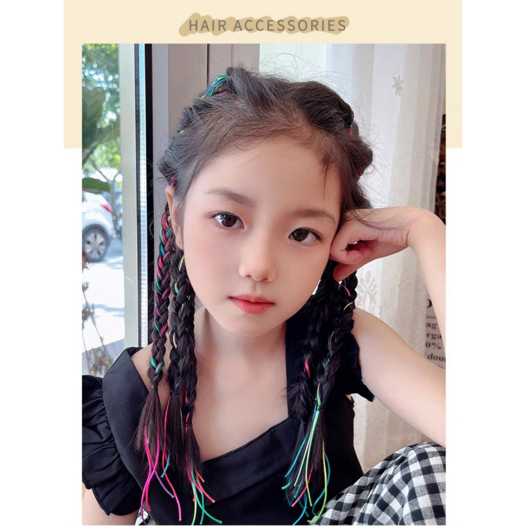Tóc Giả Tết 3 Dây Cột MIX CHUN  Dành Cho Bé Gái MyBaby