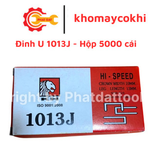 Đinh U 1013J - Hộp 5000 cái - Đinh ghim U cho máy bắn đinh U