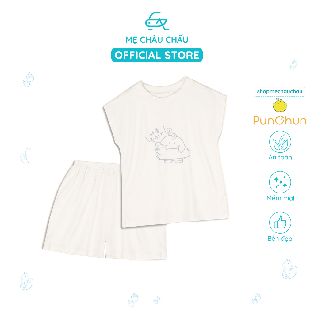 Bộ Quần Áo Cộc Sát Nách Yume Punchun Chất Cotton (Size 3-6 Tháng đến 3-4 Tuổi)