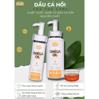 Dầu cá hồi dưỡng mượt lông- bổ măt duk omega oil cho chó mèo 100ml