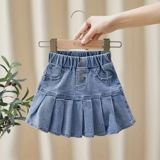 9-20kg Chân váy jean siêu cute cho bé gái