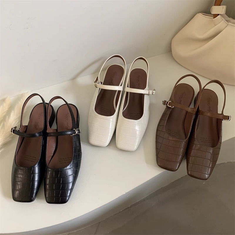 SANDAL BÍT MŨI DA CÁ SẤU HAPPYFEELING (HÀNG CÓ SĂN)