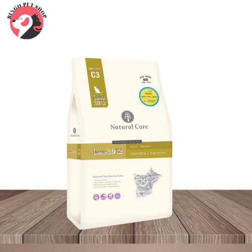 10kg Thức ăn hữu cơ cho mèo Natural Core C3 Bene 3012 [Vị Thịt gà & Cá hồi]