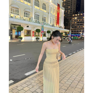 Đầm xòe dập li COCOBEBE (BT282)
