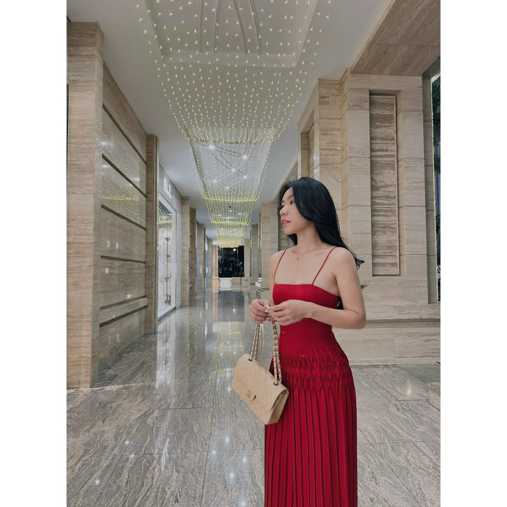 Đầm xòe dập li COCOBEBE (BT282)