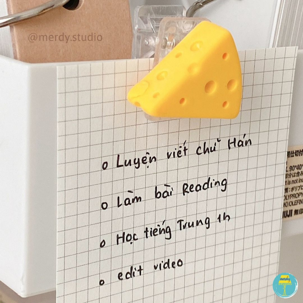Kẹp giấy trứng rán và phô mai Sea Salt & Cheese Mini Paper Clip