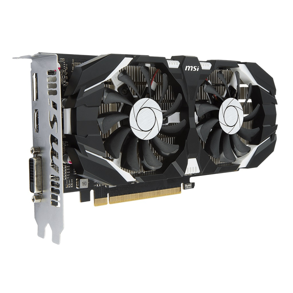 CARD MÀN HÌNH MSI GTX 1050TI 4GB 2 FAN MSI