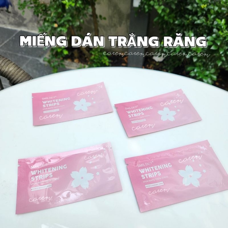 Miếng dán trắng răng HK hỗ trợ làm trắng răng cấp tốc