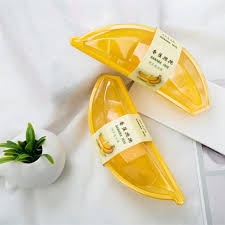Hộp đựng bánh quả chuối, Banh bông lan chuối, bánh chuối Đài Loan/Thượng Hải, có kèm tem