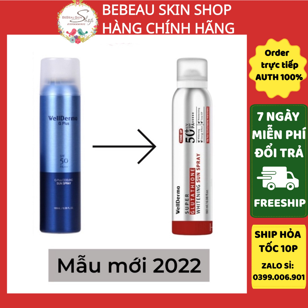 Xịt chống nắng WELLDERMA SUN SPRAY