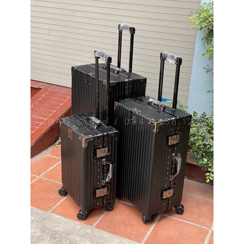 Vali khung nhôm khóa sập nội địa trung, size 20 24 29 inch