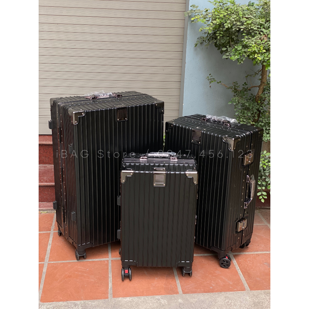 Vali khung nhôm khóa sập nội địa trung, size 20 24 29 inch