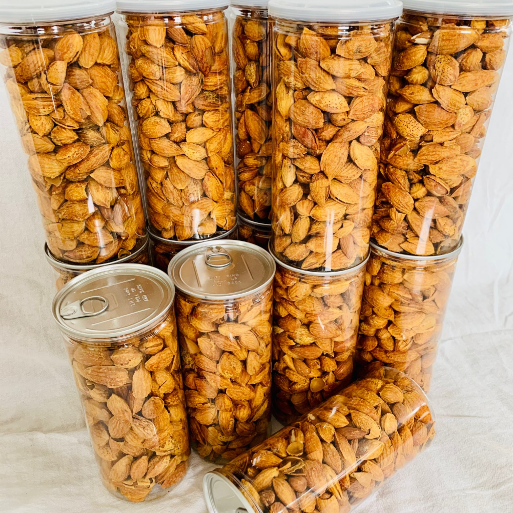 Hạnh Nhân Rang Bơ Vỏ Mỏng Lon PET 450G