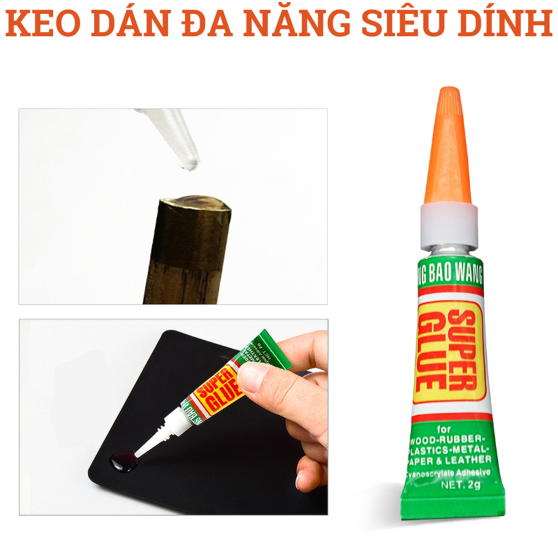 Combo 12 Tuýp Keo Dán Đa Năng, Dán Giầy Dép Kim Loại Cao Su Sành Sứ Nhựa Gỗ Kính