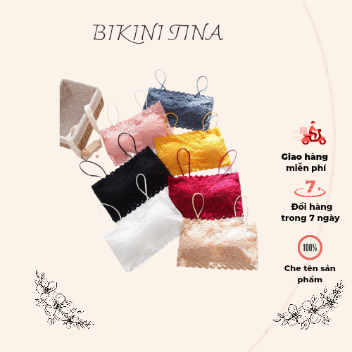 Áo lót nữ, bra ren mềm mại, sexy quyến rũ, mặc trong và ngoài kết hợp sơ mi, vest BIKINI TINA