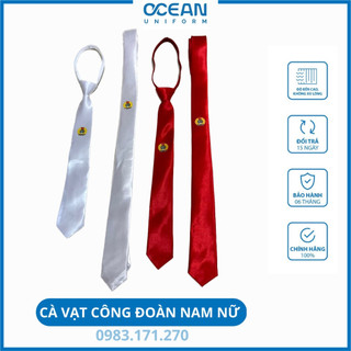 Cà vạt công đoàn việt nam,cà vạt nam nữ công đoàn màu trắng,đỏ bán buôn bán lẻ