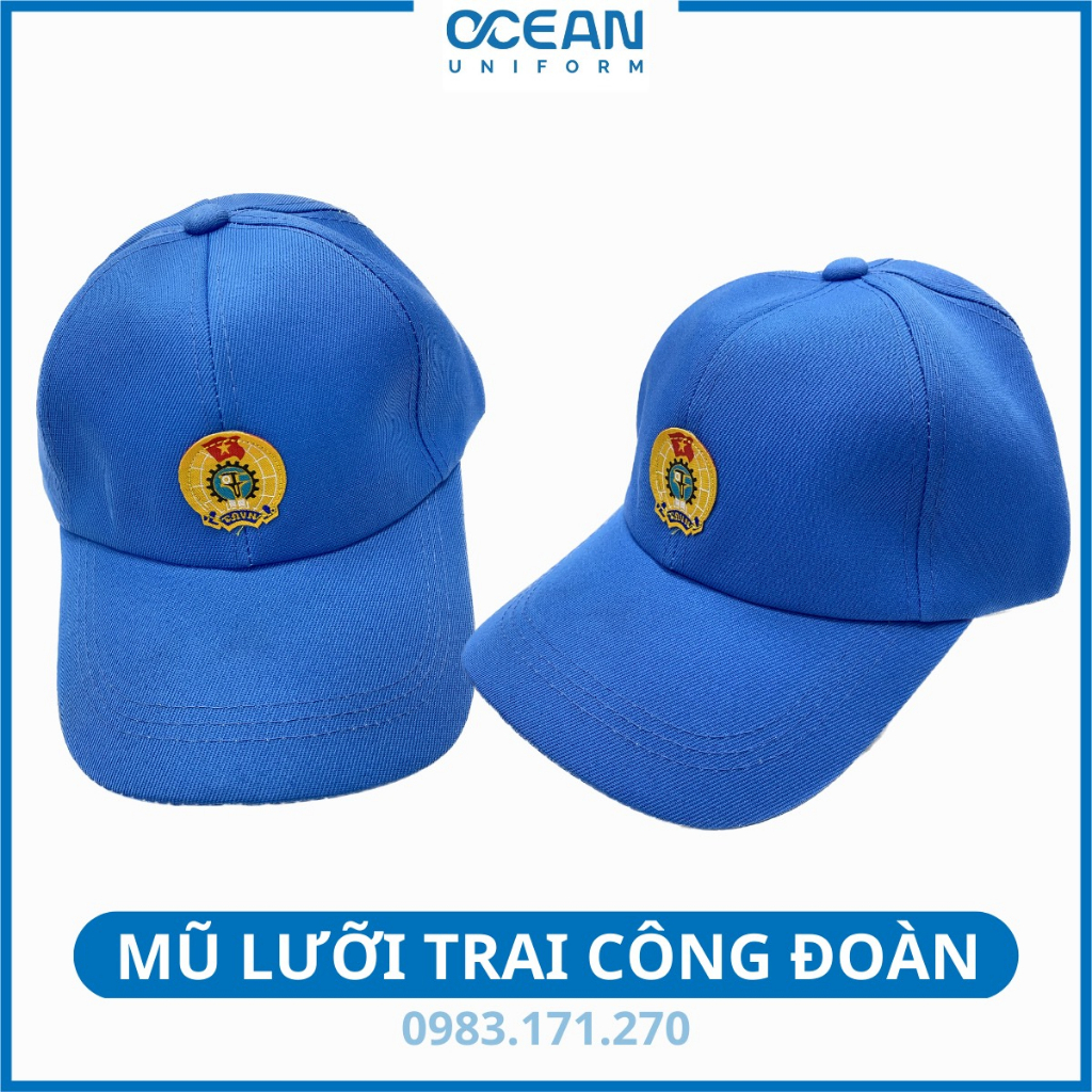 Mũ lưỡi trai công đoàn Việt Nam Ocean Uniform chất liệu kaki, hàng đẹp