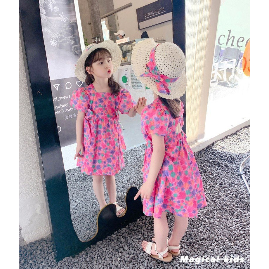 ĐẦM BÉ GÁI TAY BỒNG BÍ + KÈM NÓN