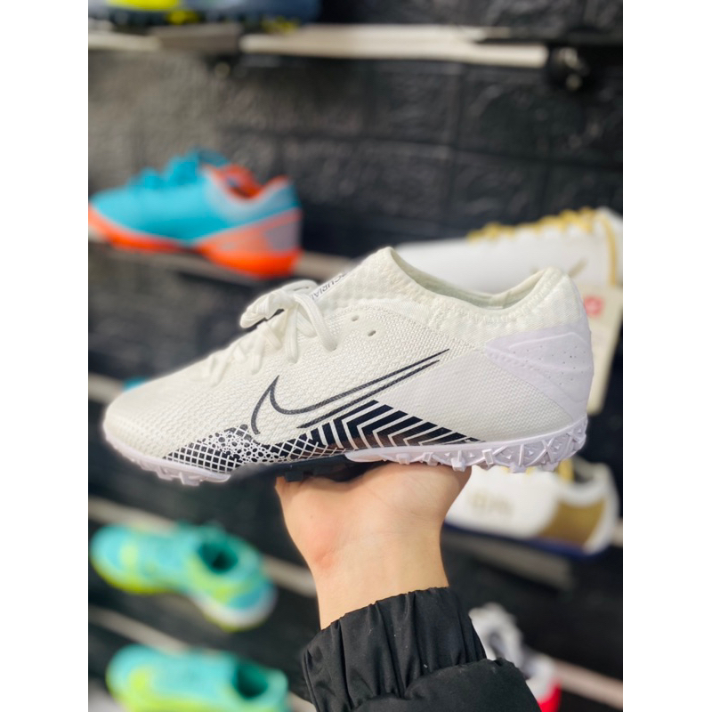 Giày đá bóng sân cỏ nhân tạo Vapor 13 pro đế TF màu trắng,vàng,xám đỏ