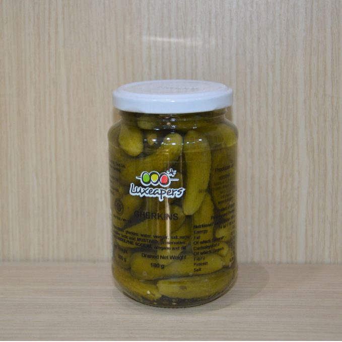 Dưa Chuột Bao Tử Ngâm Tây Ban Nha Nhãn Hiệu Luxeapers - Baby Gherkins 350gr