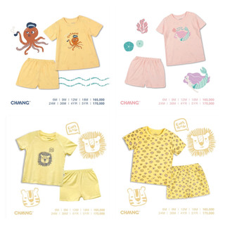 Bộ cộc tay dành cho bé trai và bé gái Chaang từ 6m đến 5y