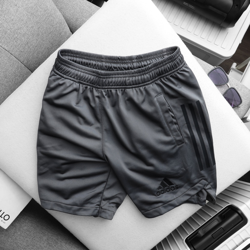 Quần đùi adidas thể thao vải tricot xuất dư chính phẩm co dãn tốt thấm hút mồ hôi