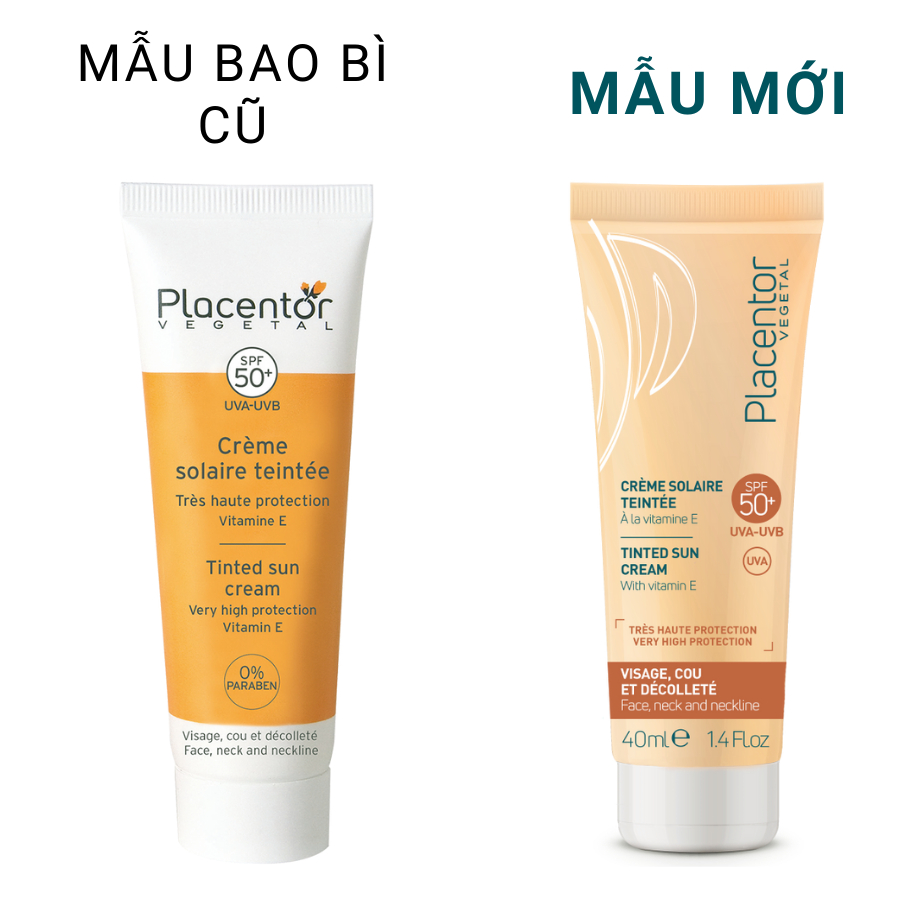 Kem chống nắng khoáng chất có màu Placentor SPF50+ PA++++ 40ml