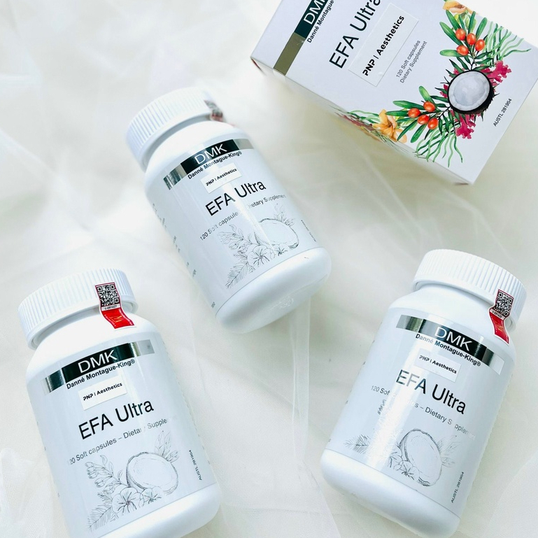 Viên uống DMK EFA ULTRA đẹp da, đẹp móng tóc, cân bằng nội tiết, giảm mụn cơ thể