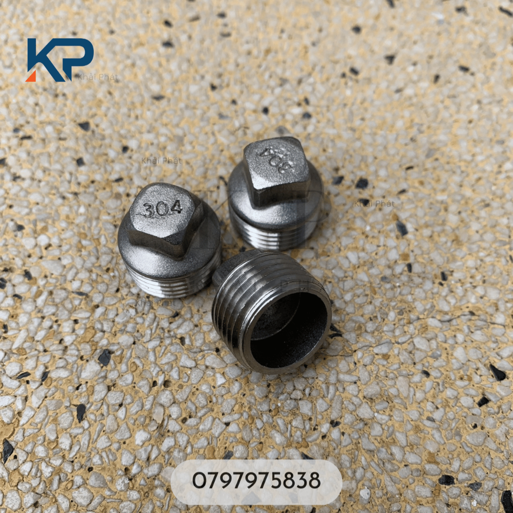 Bít ren ngoài inox 304-bít ren inox- nút bịt ren ngoài