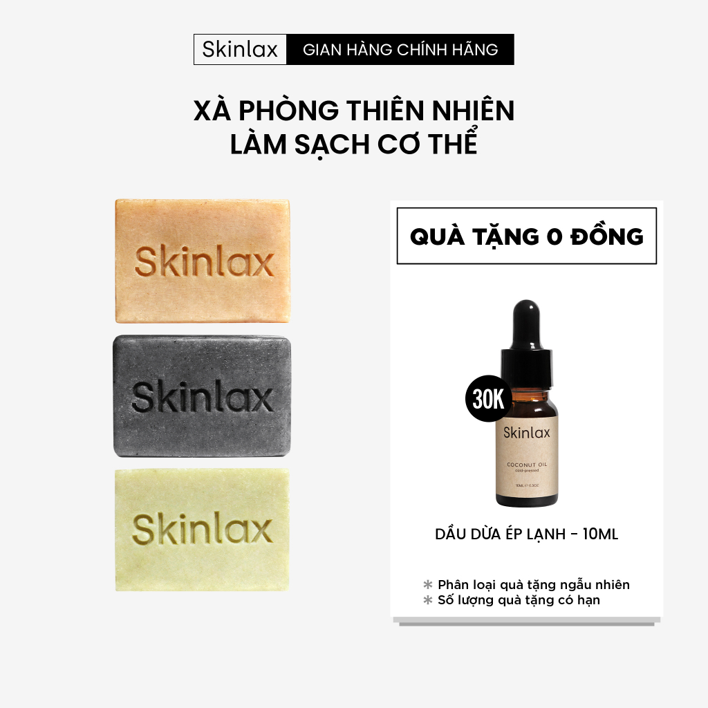 Xà phòng hỗ trợ giảm mụn cơ thể, viêm lỗ chân lông SKINLAX ( 100g )