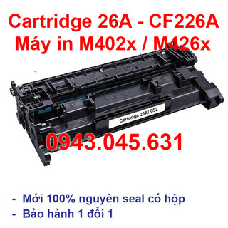 Hộp mực 26A (VAT) dùng cho máy in HP Pro M402, M426 - Canon LBP 214DW, 212DW  - Cartridge 052 - 26A