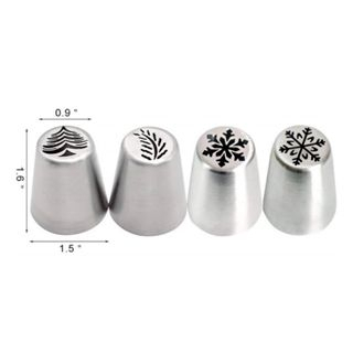 Bộ 4 đui bắt kem 3D hình giáng sinh