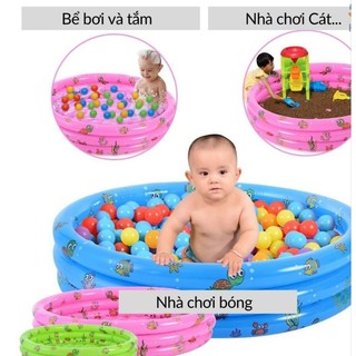 Sỉ bể bơi tròn 3 tầng đáy 2 lớp chống trượt rộng 90cm