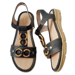 Giày sandal nữ da bò BIGBEN cao cấp SDN40