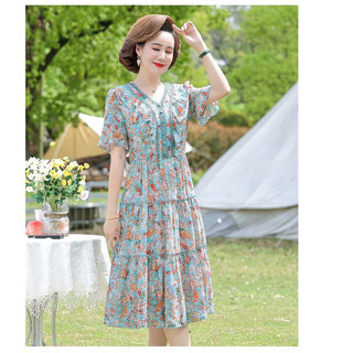 Đầm trung niên tay loe cao cấp 2023